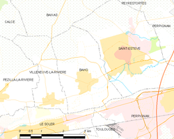 Map commune FR insee code 66012